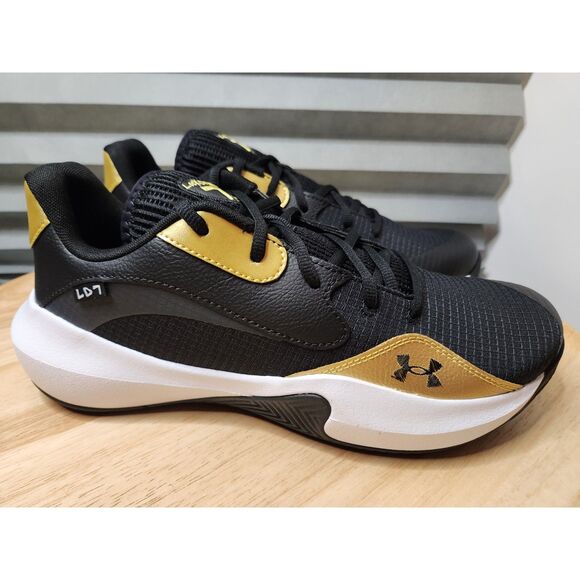 Under Armour Lockdown 7 Low Men's 10 Blk/YLW EU 44 - Picture 2 of 10